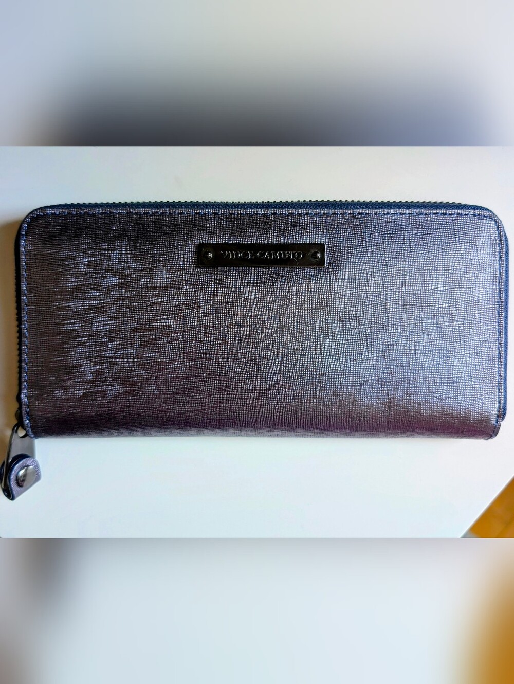 Vince Camuto Metallic Blue Wallet